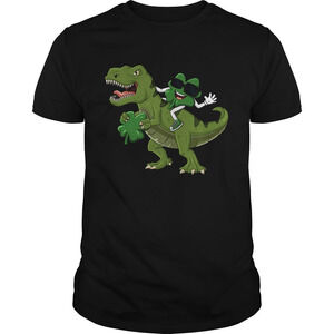 Shamrock Riding Trex St Patricks Day Shirt